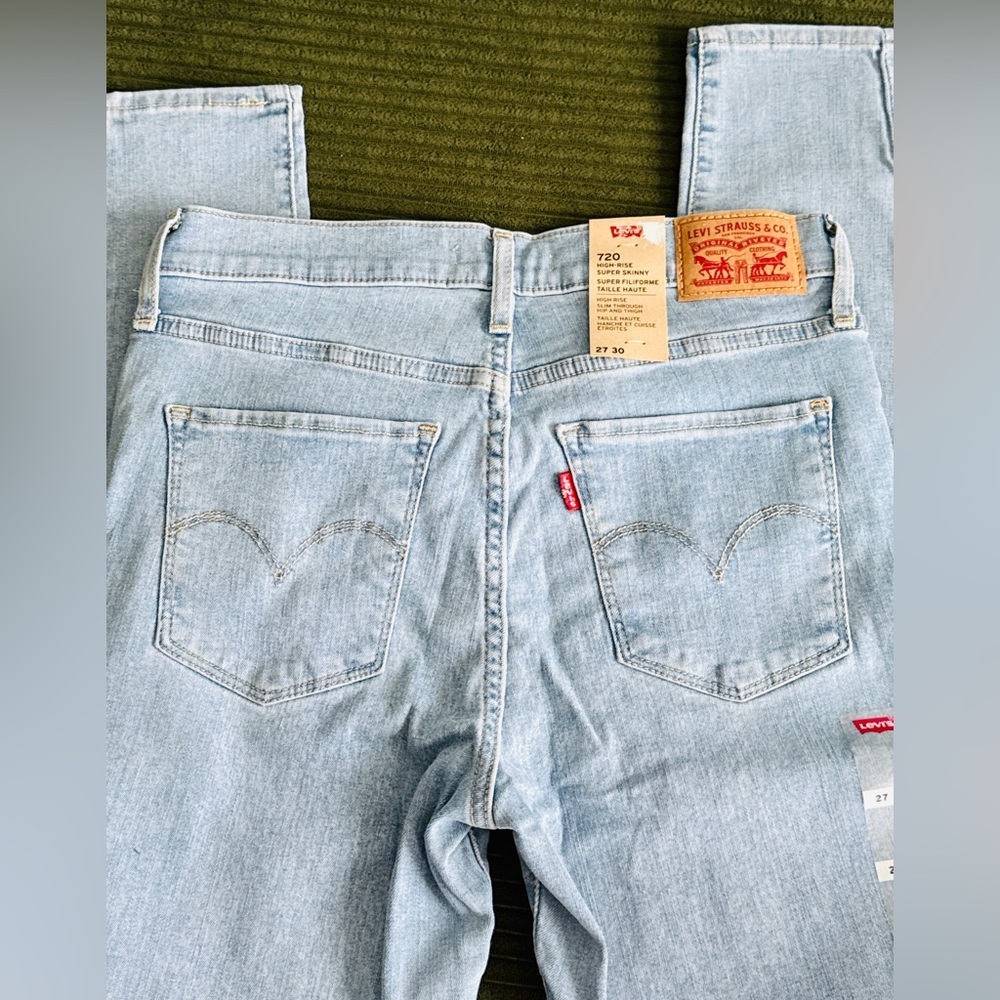 BRAND NEW WITH TAGS — Levi’s 720 High-Rise Super Skinny Jeans (Size 27) - Picture 10 of 10